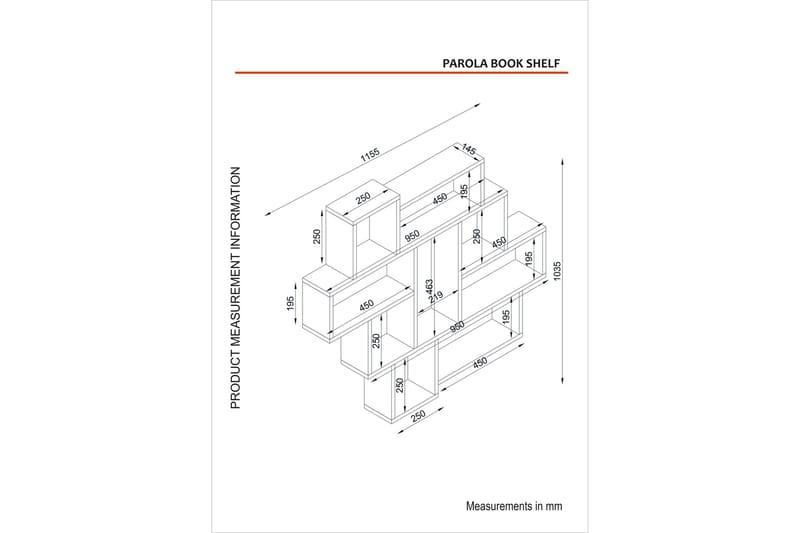Øvrige hylder Parola Væghylde 115,5 cm Beige - Opbevaring - Hylder & Reoler