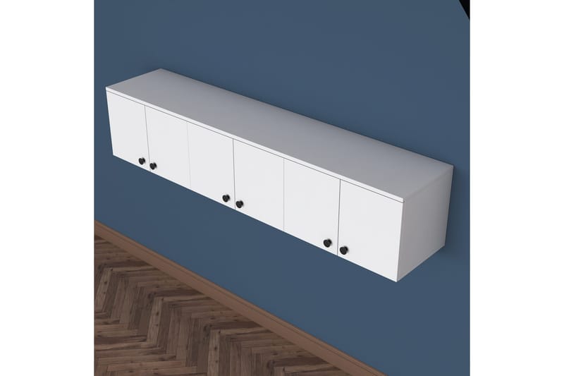 Jaibir Vegghylle 179,6x37,5 cm Hvit - Hanah Home - Opbevaring - Hylder & Reoler - Væghylde & vægreol