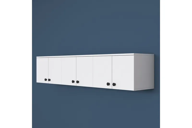 Jaibir Vegghylle 179,6x37,5 cm Hvit - Hanah Home - Opbevaring - Hylder & Reoler - Væghylde & vægreol