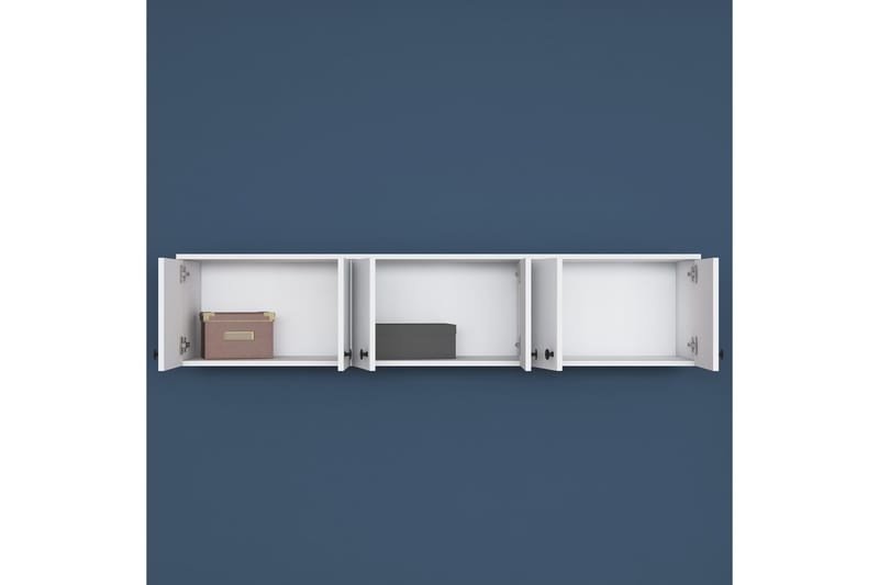 Jaibir Vegghylle 179,6x37,5 cm Hvit - Hanah Home - Opbevaring - Hylder & Reoler - Væghylde & vægreol