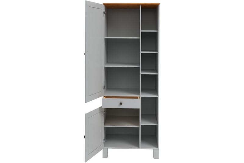 Alby Bogreol 205x75 cm - Grå - Opbevaring - Hylder & Reoler - Bogreol