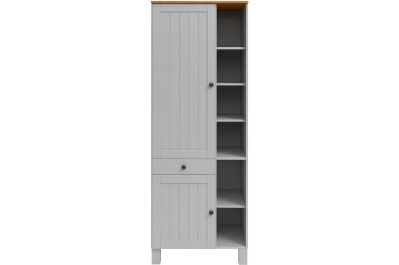 Alby Bogreol 205x75 cm - Grå - Opbevaring - Hylder & Reoler - Bogreol