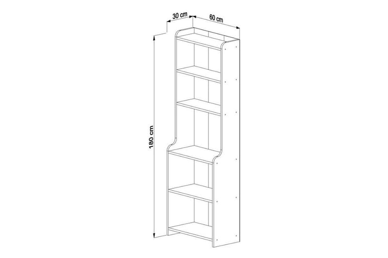 Amori Reol 60 cm - Brun - Opbevaring - Hylder & Reoler - Bogreol