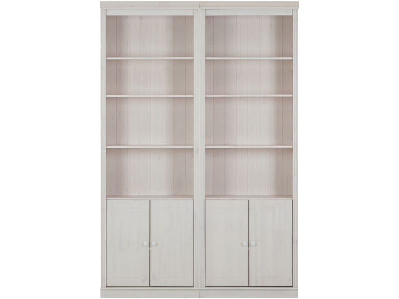 Anita Bogreol 148 cm i Lyst Træ - Hvid - Opbevaring - Hylder & Reoler - Bogreol