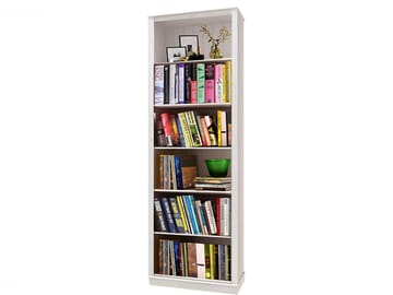 Anita Bogreol 74 cm i Malet Træ - Hvid - Opbevaring - Hylder & Reoler - Bogreol