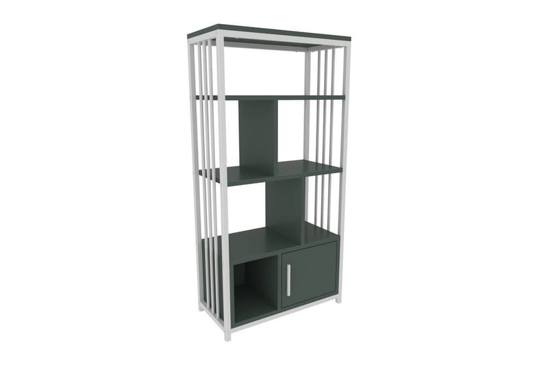 Arven Bogreol 60 cm i Malet Træ - Grøn|Hvid - Opbevaring - Hylder & Reoler - Bogreol