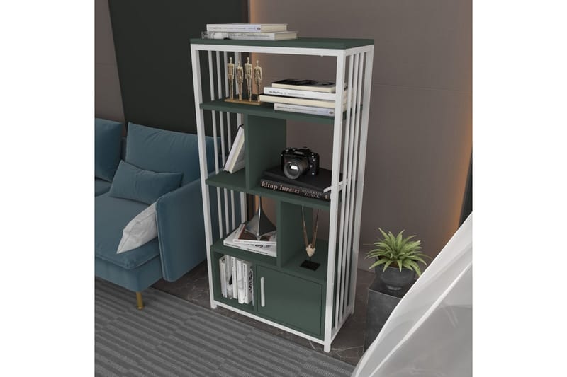 Arven Reol 60 cm - Hvid/Grøn - Opbevaring - Hylder & Reoler - Bogreol