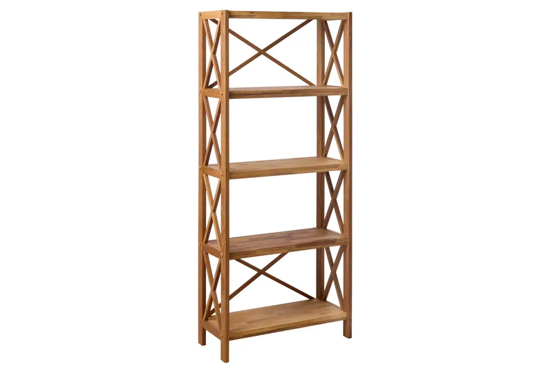 Ayanna Bogreol 70 cm i Teak, Honningbrun