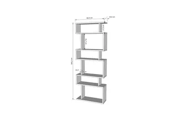 Bates Reol 60 cm - Hvid/Eg - Opbevaring - Hylder & Reoler - Bogreol