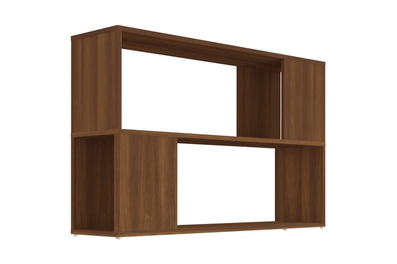 beBasic bogreol 100x24x63 cm konstrueret træ brun egetræsfarve - Brun - Opbevaring - Hylder & Reoler - Bogreol