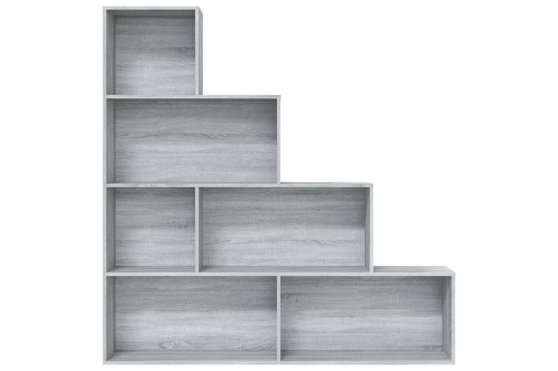 beBasic bogreol 155x24x160 cm grå sonoma-eg - GrÃ¥ - Opbevaring - Hylder & Reoler - Bogreol