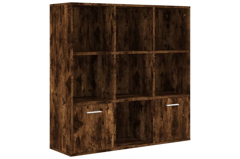 beBasic bogreol 98x30x98 cm røget egetræsfarve - Brun - Opbevaring - Hylder & Reoler - Bogreol