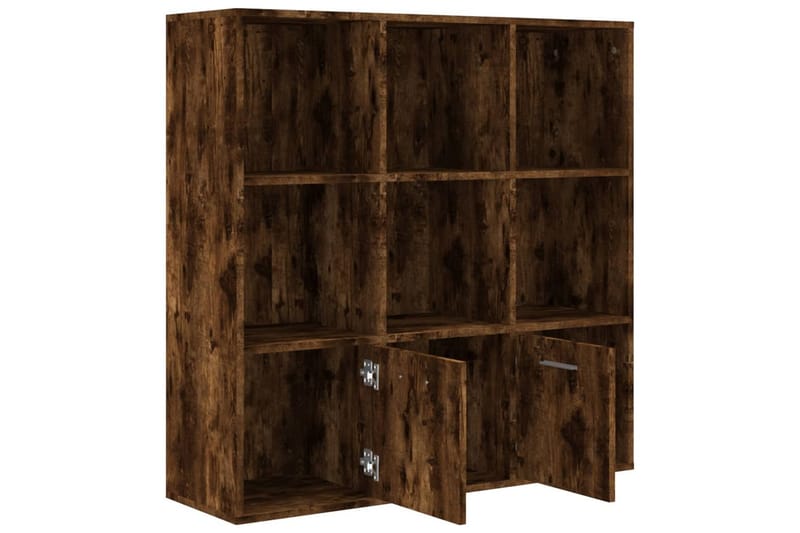 beBasic bogreol 98x30x98 cm røget egetræsfarve - Brun - Opbevaring - Hylder & Reoler - Bogreol