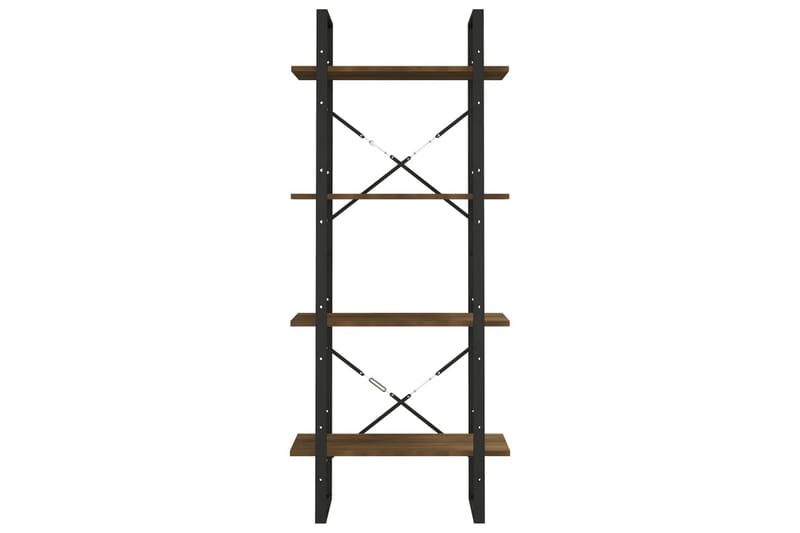 beBasic bogreol m. 4 hylder 60x30x140 cm konstrueret træ brun egetræ - Brun - Opbevaring - Hylder & Reoler - Bogreol