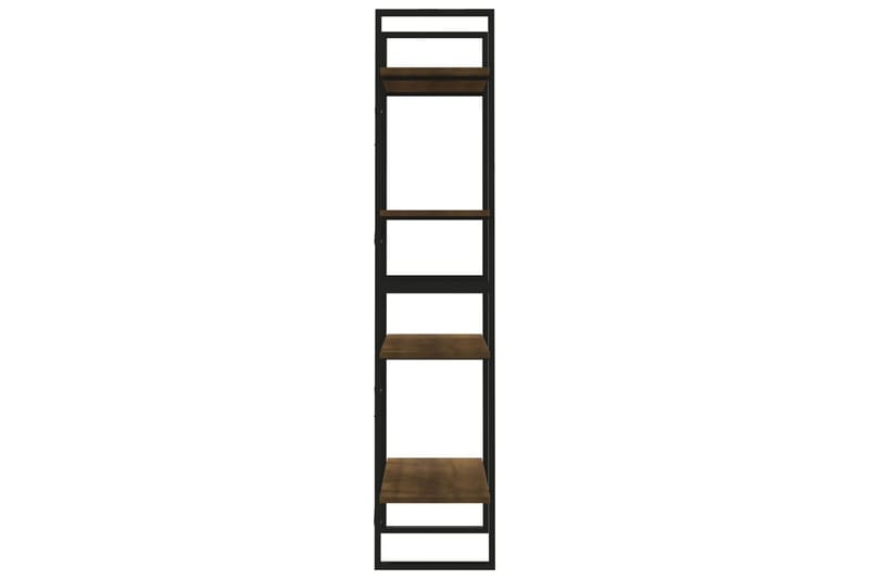 beBasic bogreol m. 4 hylder 60x30x140 cm konstrueret træ brun egetræ - Brun - Opbevaring - Hylder & Reoler - Bogreol