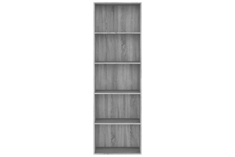 beBasic bogreol m. 5 hylder 60x30x189 cm konstrueret træ grå sonoma - GrÃ¥ - Opbevaring - Hylder & Reoler - Bogreol