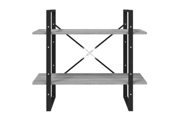 beBasic bogreol m. 5 hylder 80x30x175 cm konstrueret træ grå sonoma-eg - GrÃ¥ - Opbevaring - Hylder & Reoler - Bogreol