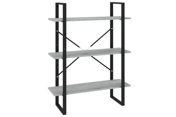 beBasic bogreol m. 5 hylder 80x30x175 cm konstrueret træ grå sonoma-eg - GrÃ¥ - Opbevaring - Hylder & Reoler - Bogreol