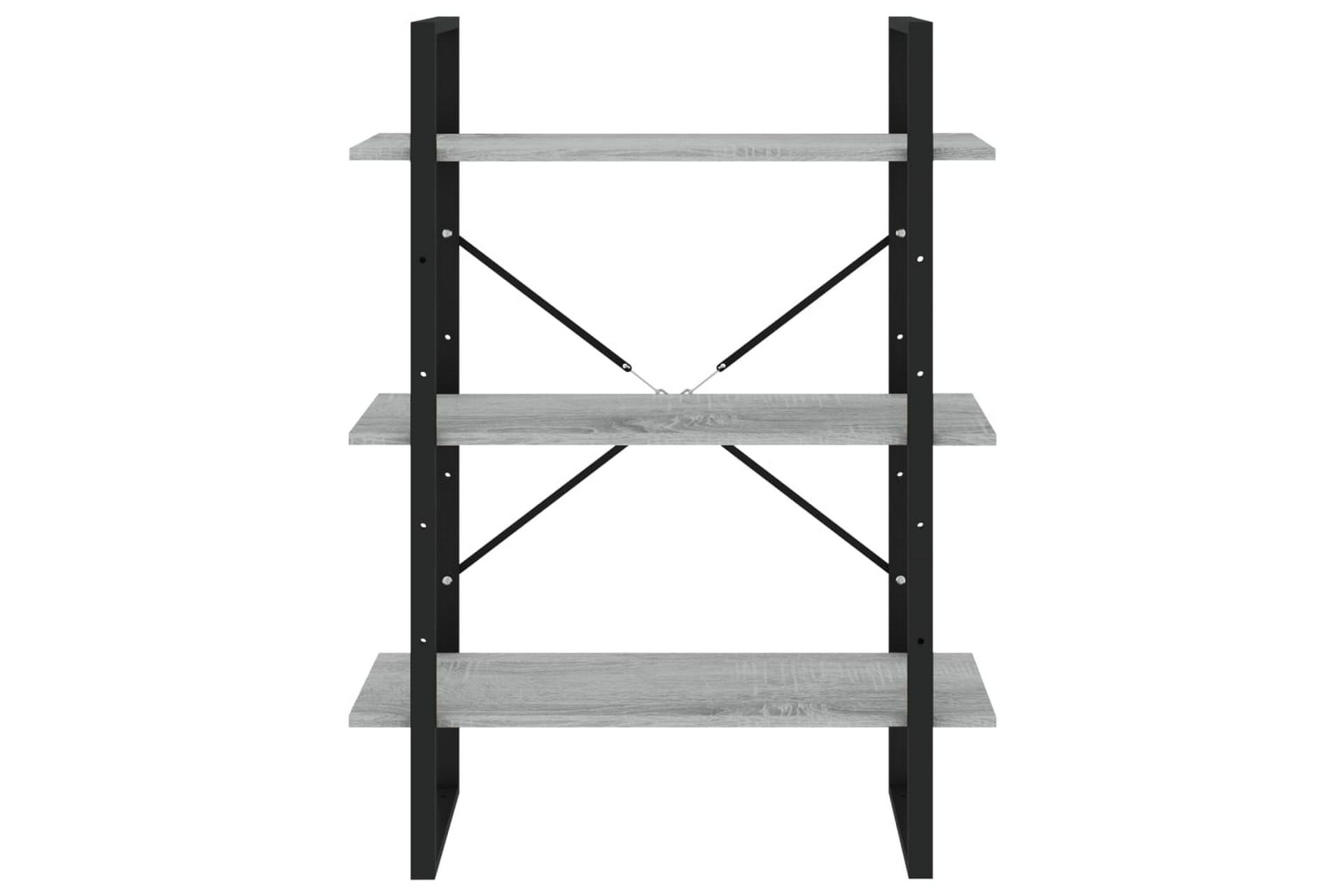 beBasic bogreol m. 5 hylder 80x30x175 cm konstrueret træ grå sonoma-eg - GrÃ¥ - Opbevaring - Hylder & Reoler - Bogreol