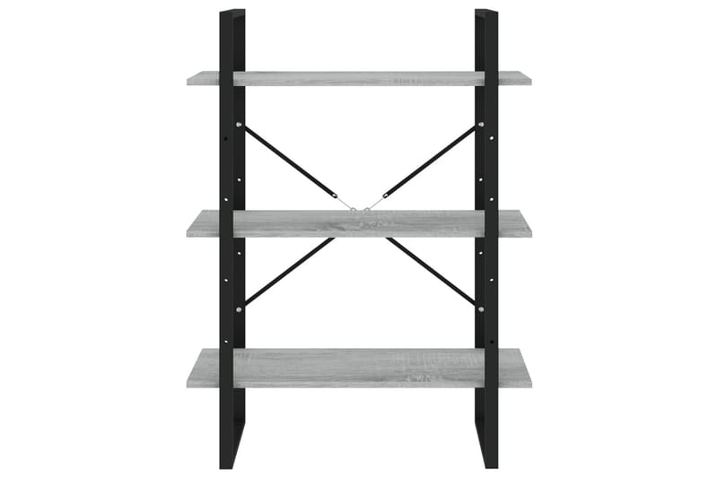 beBasic bogreol m. 5 hylder 80x30x175 cm konstrueret træ grå sonoma-eg - GrÃ¥ - Opbevaring - Hylder & Reoler - Bogreol