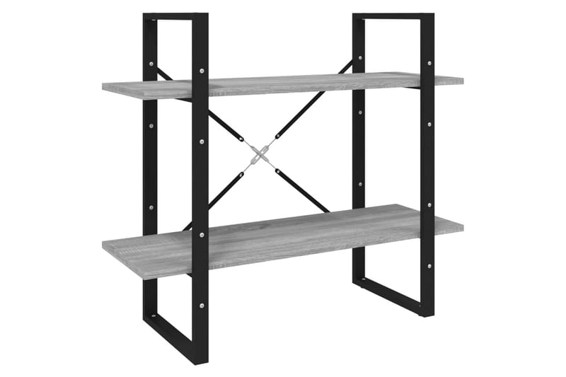 beBasic bogreol m. 5 hylder 80x30x175 cm konstrueret træ grå sonoma-eg - GrÃ¥ - Opbevaring - Hylder & Reoler - Bogreol