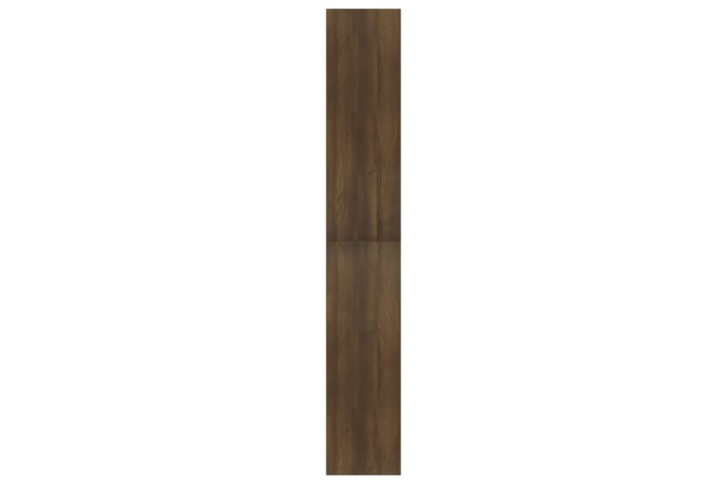 beBasic bogreol m. 5 hylder 80x30x189 cm konstrueret træ brun egetræ - Brun - Bogreol