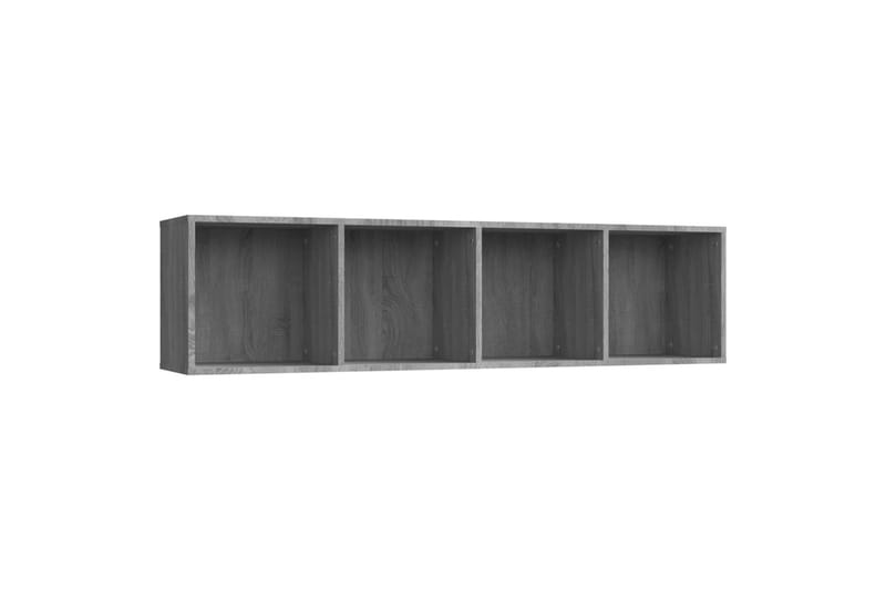 beBasic bogreol/tv-skab 143x30x36 cm konstrueret træ grå sonoma-eg - GrÃ¥ - Opbevaring - Hylder & Reoler - Bogreol