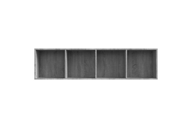 beBasic bogreol/tv-skab 143x30x36 cm konstrueret træ grå sonoma-eg - GrÃ¥ - Opbevaring - Hylder & Reoler - Bogreol