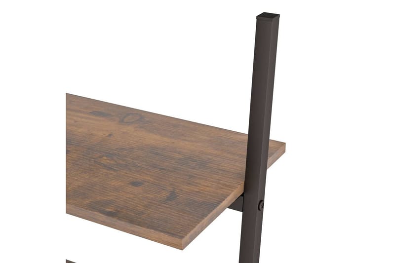 beBasic stigereol med 3 hylder 64x34x116 cm mørkebrun og sort - Brun - Opbevaring - Hylder & Reoler - Stigereol