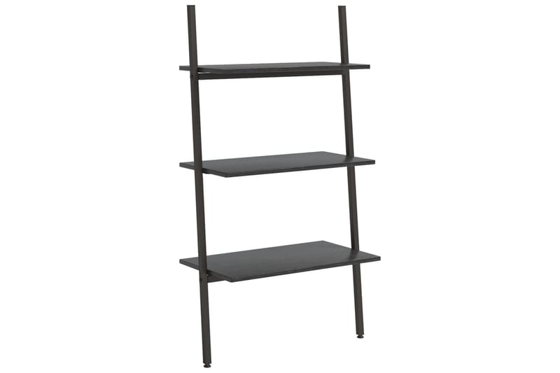 beBasic stigereol med 3 hylder 64x34x116 cm sort - Sort - Opbevaring - Hylder & Reoler - Stigereol