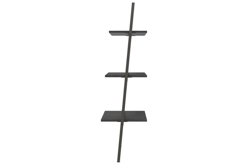 beBasic stigereol med 3 hylder 64x34x116 cm sort - Sort - Opbevaring - Hylder & Reoler - Stigereol