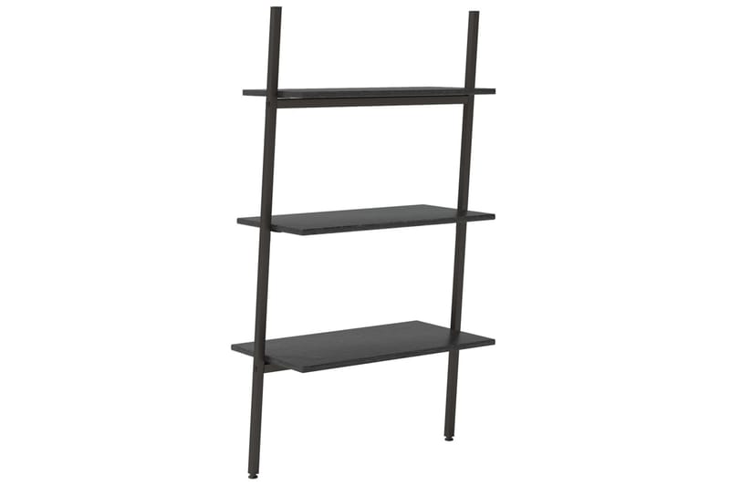 beBasic stigereol med 3 hylder 64x34x116 cm sort - Sort - Opbevaring - Hylder & Reoler - Stigereol