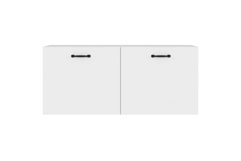 beBasic tv-bord 80x35x36,5 cm konstrueret træ hvid - Hvid - Væghylde & vægreol