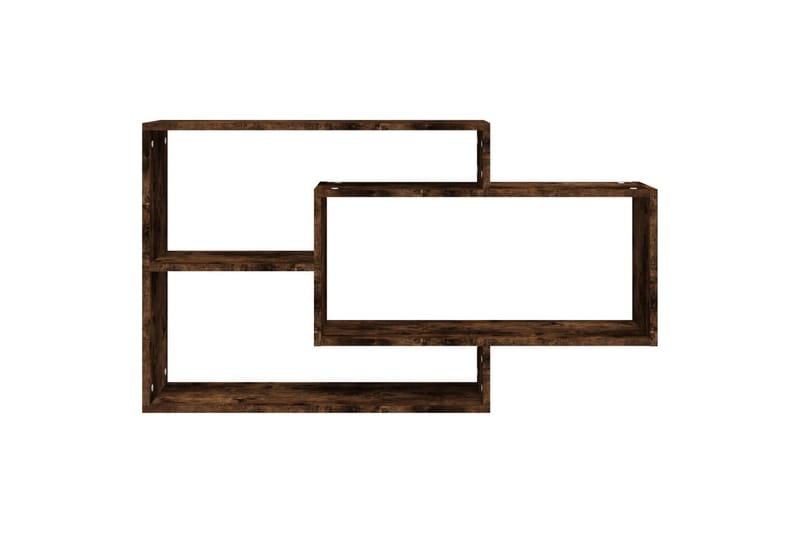 beBasic væghylde 104x20x58,5 cm konstrueret træ røget eg - Brun - Opbevaring - Hylder & Reoler - Væghylde & vægreol