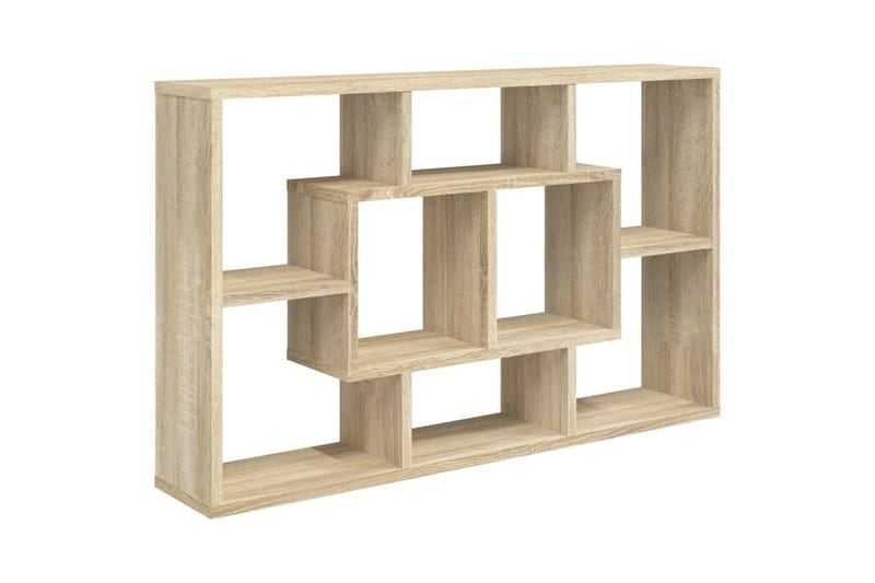 beBasic væghylde 85x16x52,5 cm konstrueret træ sonoma-eg - Brun - Opbevaring - Hylder & Reoler - Væghylde & vægreol