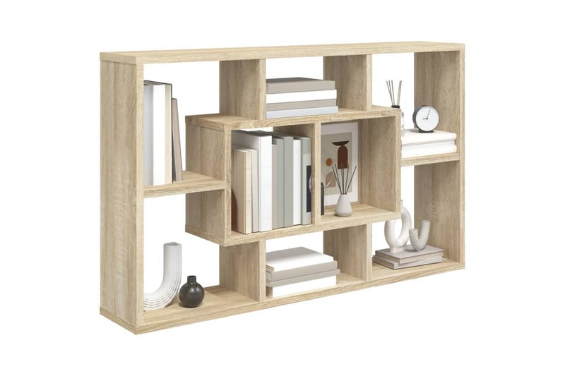 beBasic væghylde 85x16x52,5 cm konstrueret træ sonoma-eg - Brun - Opbevaring - Hylder & Reoler - Væghylde & vægreol
