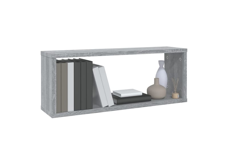 beBasic væghylder 6 stk. 60x15x23 cm konstrueret træ grå sonoma-eg - GrÃ¥ - Opbevaring - Hylder & Reoler - Væghylde & vægreol