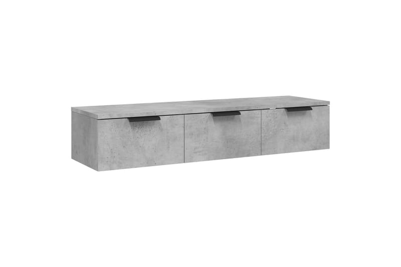 beBasic vægskab 102x30x20 cm konstrueret træ betongrå - GrÃ¥ - Opbevaring - Hylder & Reoler - Væghylde & vægreol