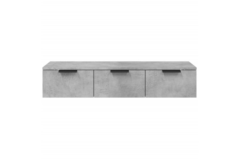 beBasic vægskab 102x30x20 cm konstrueret træ betongrå - GrÃ¥ - Opbevaring - Hylder & Reoler - Væghylde & vægreol