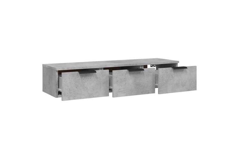 beBasic vægskab 102x30x20 cm konstrueret træ betongrå - GrÃ¥ - Opbevaring - Hylder & Reoler - Væghylde & vægreol
