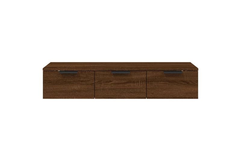 beBasic vægskab 102x30x20 cm konstrueret træ brun egetræsfarve - Brun - Opbevaring - Hylder & Reoler - Væghylde & vægreol