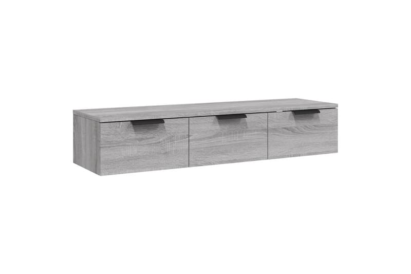 beBasic vægskab 102x30x20 cm konstrueret træ grå sonoma-eg - GrÃ¥ - Opbevaring - Hylder & Reoler - Væghylde & vægreol