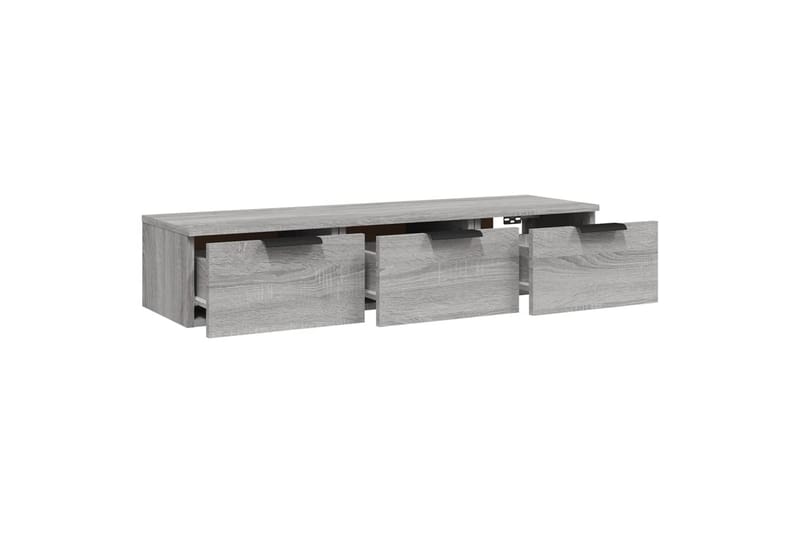 beBasic vægskab 102x30x20 cm konstrueret træ grå sonoma-eg - GrÃ¥ - Opbevaring - Hylder & Reoler - Væghylde & vægreol