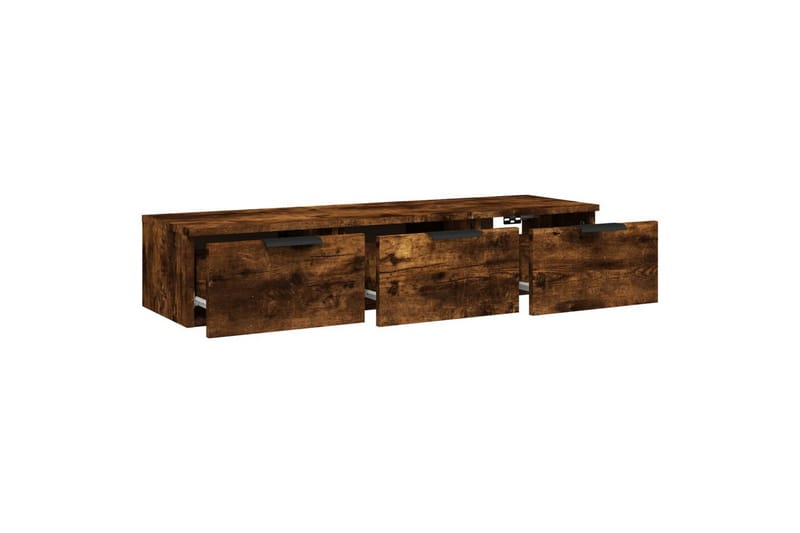 beBasic vægskab 102x30x20 cm konstrueret træ røget egetræsfarve - Brun - Opbevaring - Hylder & Reoler - Væghylde & vægreol