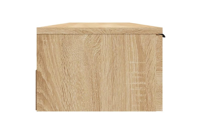 beBasic vægskab 102x30x20 cm konstrueret træ sonoma-eg - Brun - Væghylde & vægreol