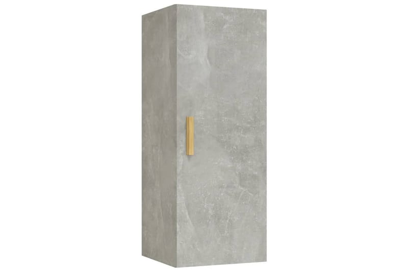 beBasic vægskab 34,5x34x90 cm konstrueret træ betongrå - GrÃ¥ - Opbevaring - Hylder & Reoler - Væghylde & vægreol