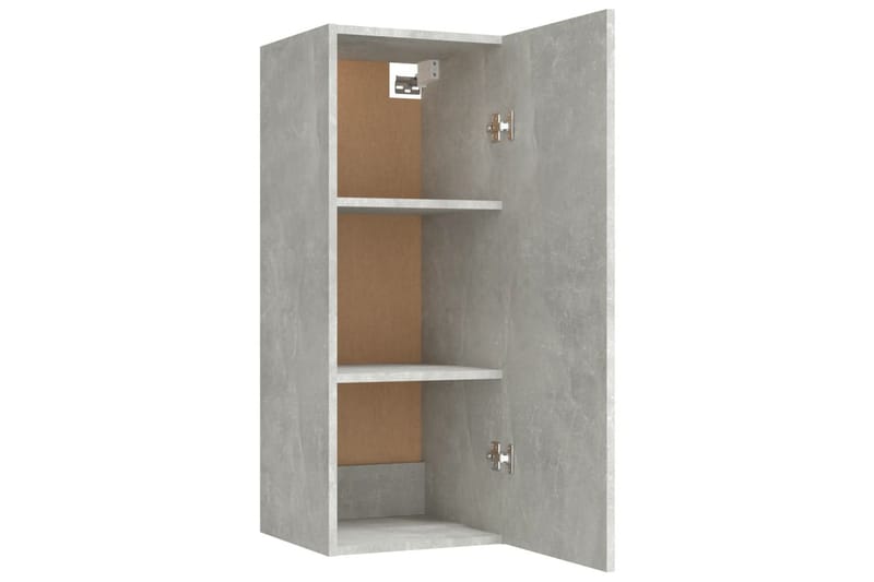 beBasic vægskab 34,5x34x90 cm konstrueret træ betongrå - GrÃ¥ - Opbevaring - Hylder & Reoler - Væghylde & vægreol