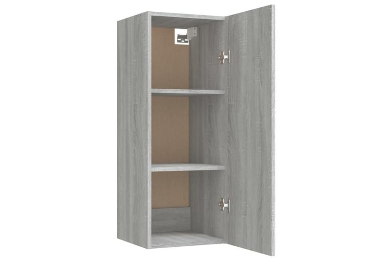 beBasic vægskab 34,5x34x90 cm konstrueret træ grå sonoma-eg - GrÃ¥ - Opbevaring - Hylder & Reoler - Væghylde & vægreol