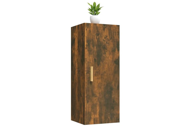 beBasic vægskab 34,5x34x90 cm konstrueret træ røget egetræsfarve - Brun - Opbevaring - Hylder & Reoler - Væghylde & vægreol