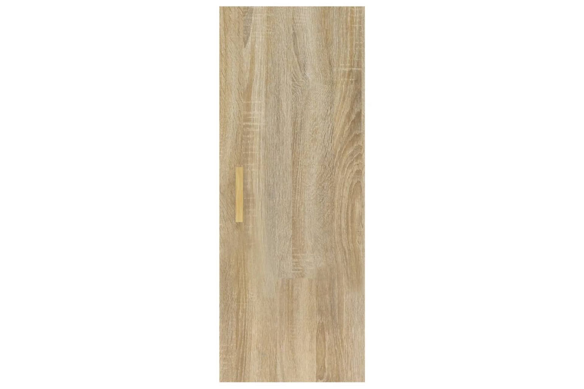 beBasic vægskab 34,5x34x90 cm konstrueret træ sonoma-eg - Brun - Opbevaring - Hylder & Reoler - Væghylde & vægreol